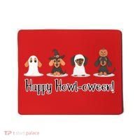 Dachshund Halloween Funny Witch Dog Lover Halloween Spooky Season Mousepad thumb 0