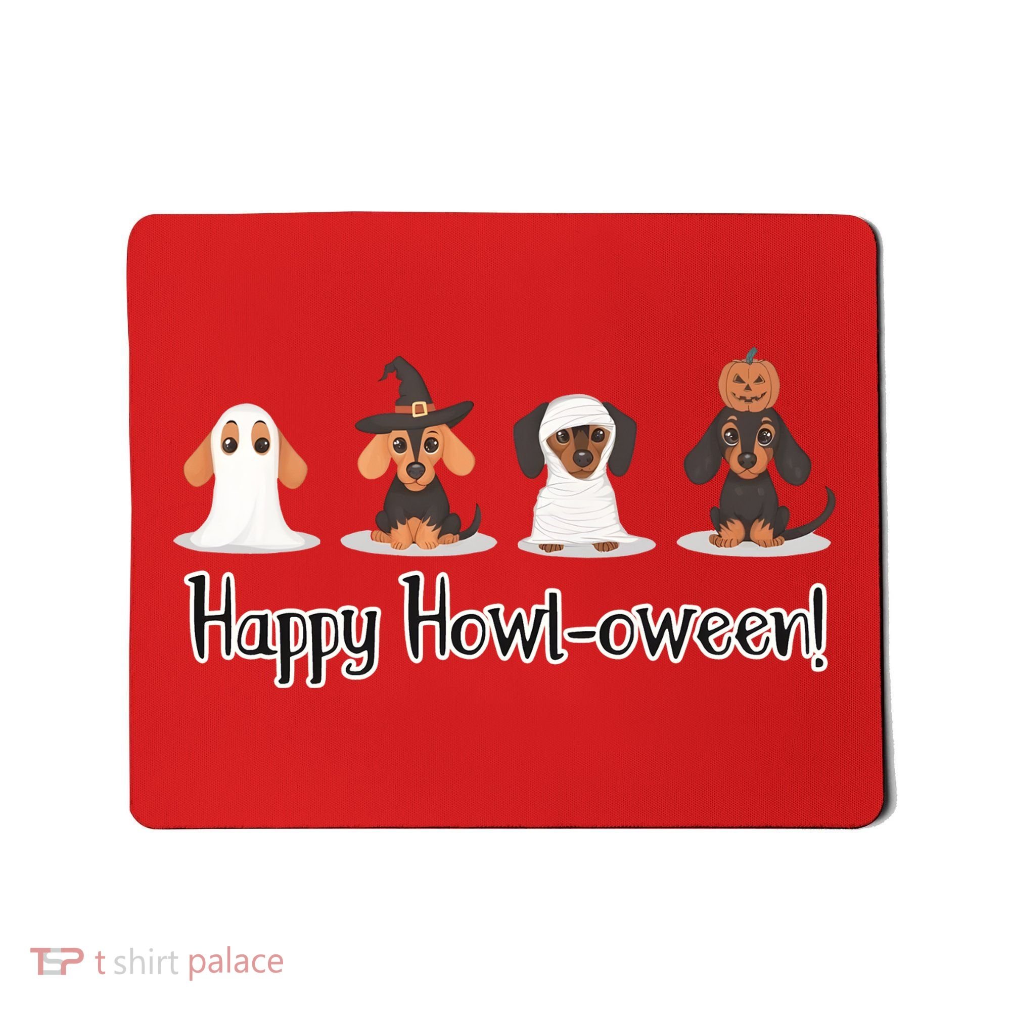 Dachshund Halloween Funny Witch Dog Lover Halloween Spooky Season Mousepad