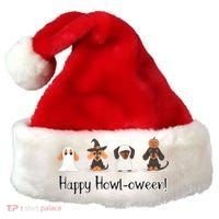 Dachshund Halloween Funny Witch Dog Lover Halloween Spooky Season Santa Hat thumb 0