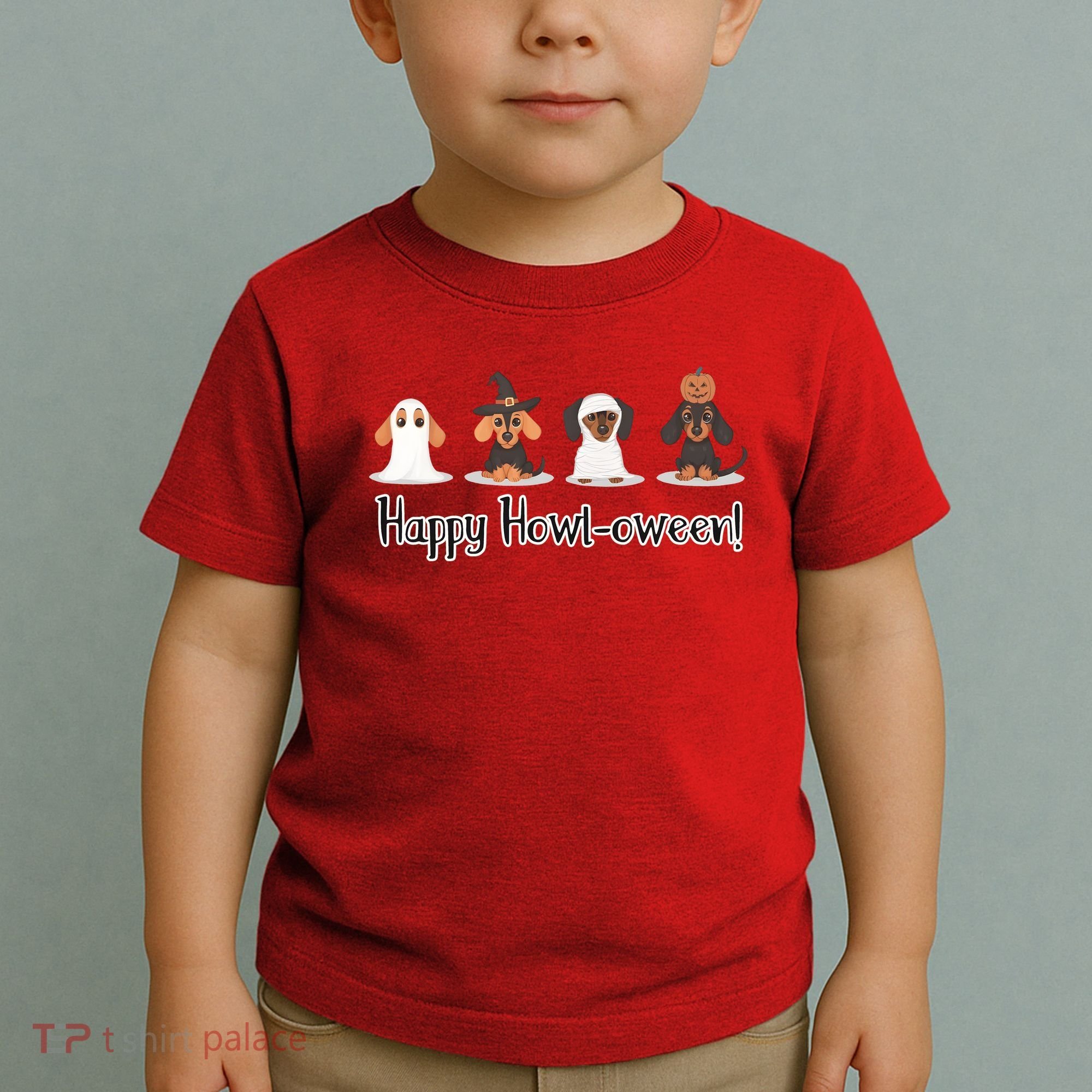 Dachshund Halloween Funny Witch Dog Lover Halloween Spooky Season Toddler T-Shirt