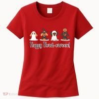 Dachshund Halloween Funny Witch Dog Lover Halloween Spooky Season Women's T-Shirt thumb 0