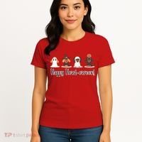 Dachshund Halloween Funny Witch Dog Lover Halloween Spooky Season Women's T-Shirt thumb 4