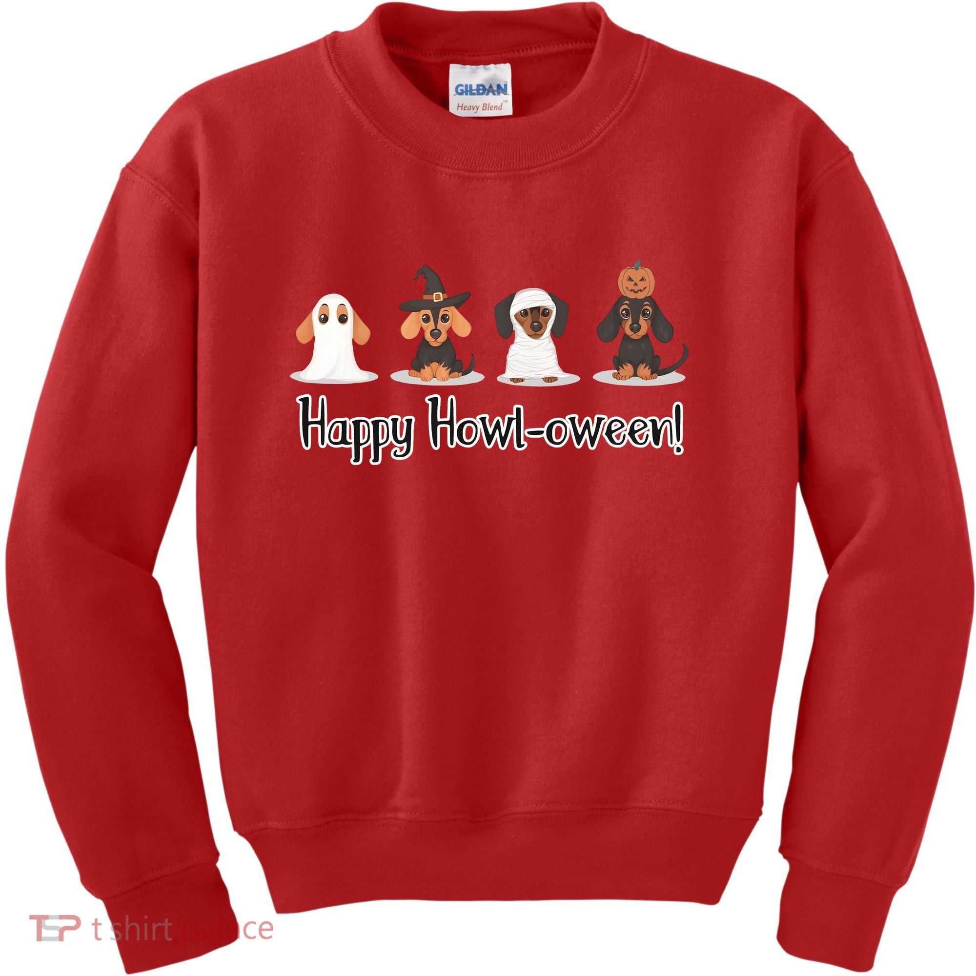 Dachshund Halloween Funny Witch Dog Lover Halloween Spooky Season Kids Sweatshirt