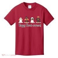 Dachshund Halloween Funny Witch Dog Lover Halloween Spooky Season Kids T-Shirt thumb 0