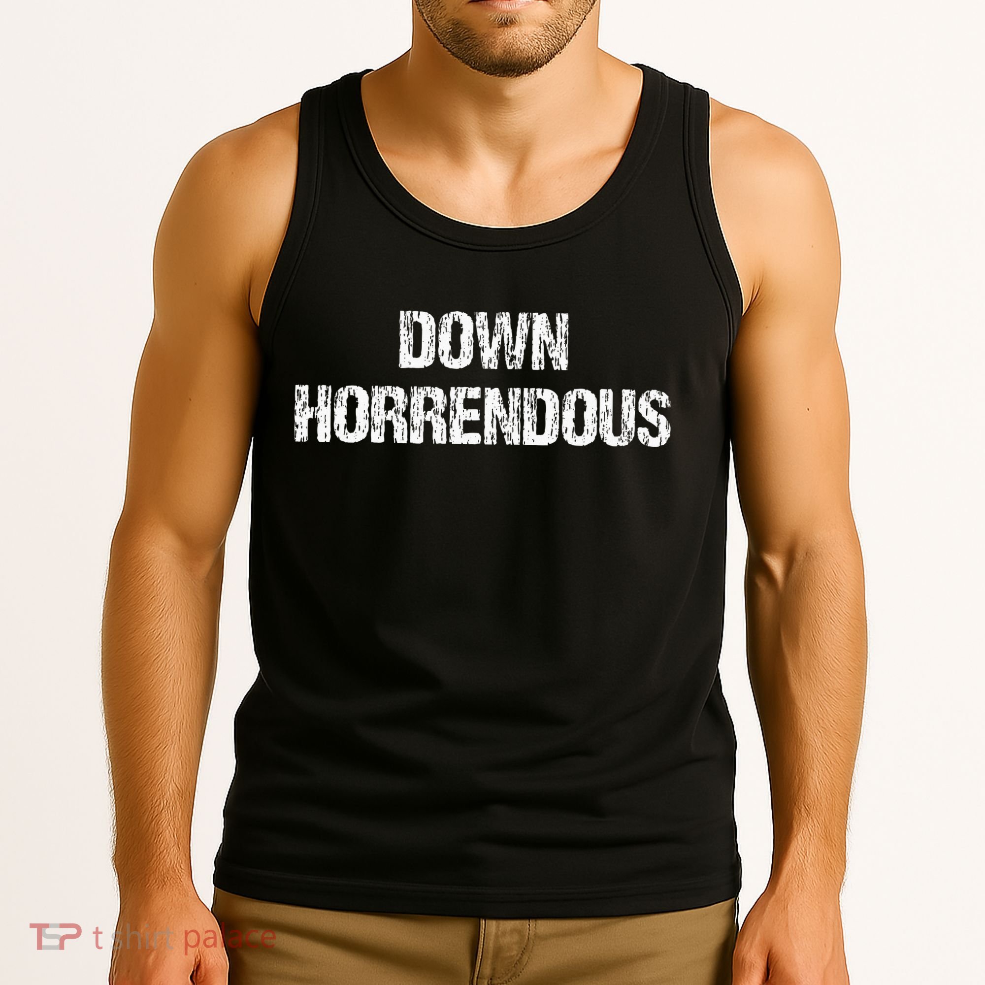 Down Horrendous Funny Meme Apparel Vintage Tank Top