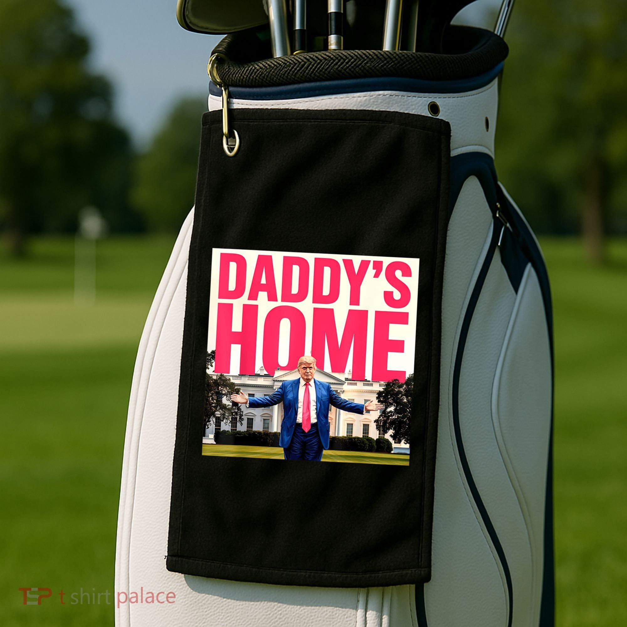 DaddyS Home Funny Trending Golf Towel