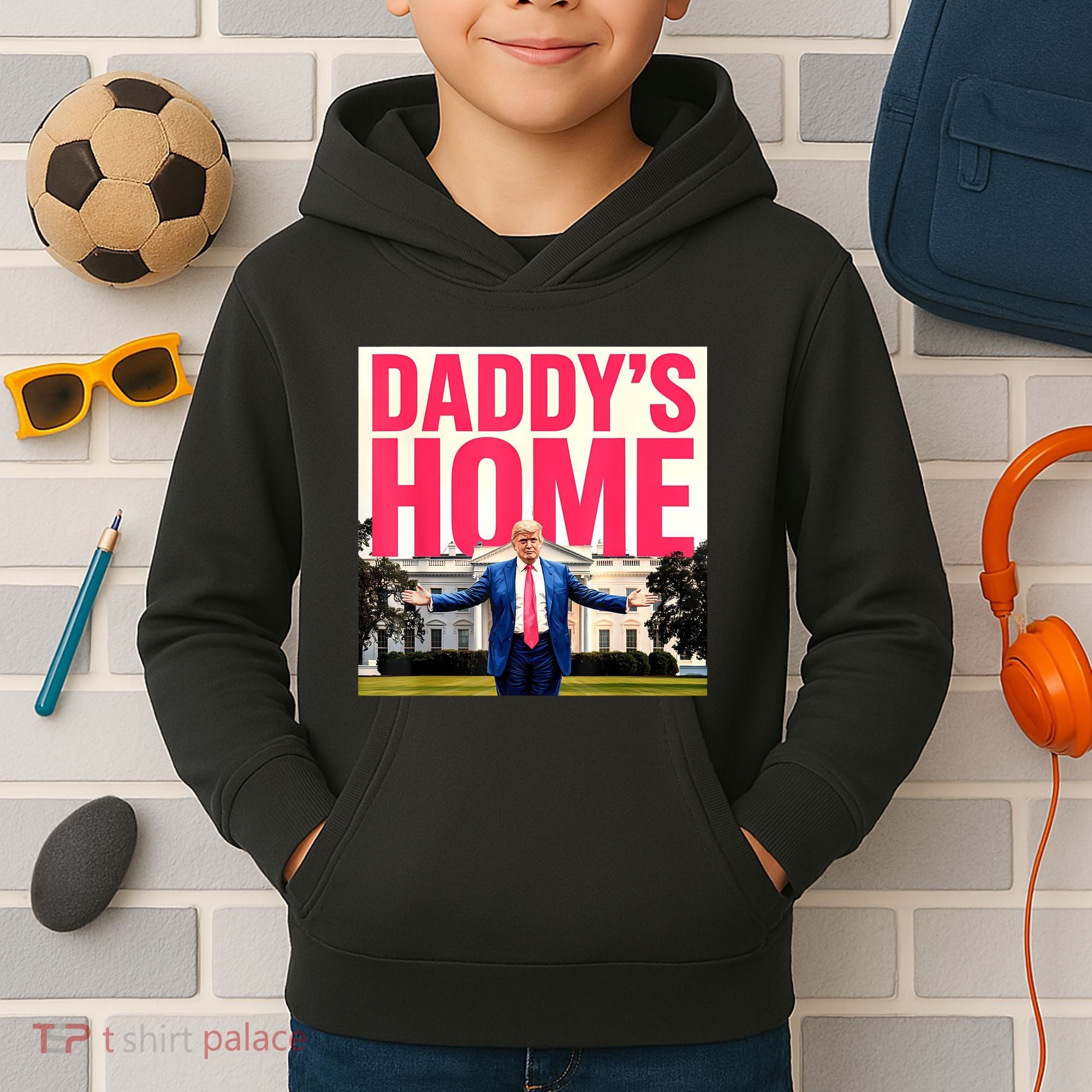 DaddyS Home Funny Trending Kids Hoodie