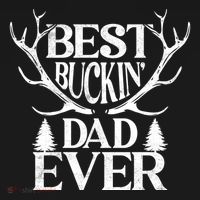 Deer Hunting Fathers Day Best Buckin Dad Ever Gift Bucket Hat thumb 4