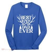 Deer Hunting Fathers Day Best Buckin Dad Ever Gift Long Sleeve Shirt thumb 0
