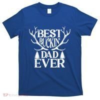 Deer Hunting Fathers Day Best Buckin Dad Ever Gift T-Shirt thumb 0