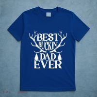 Deer Hunting Fathers Day Best Buckin Dad Ever Gift T-Shirt thumb 5