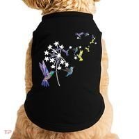 Dandelion Hummingbird Flower For Birdwatcher Herbalist Gift Doggie Tank thumb 0