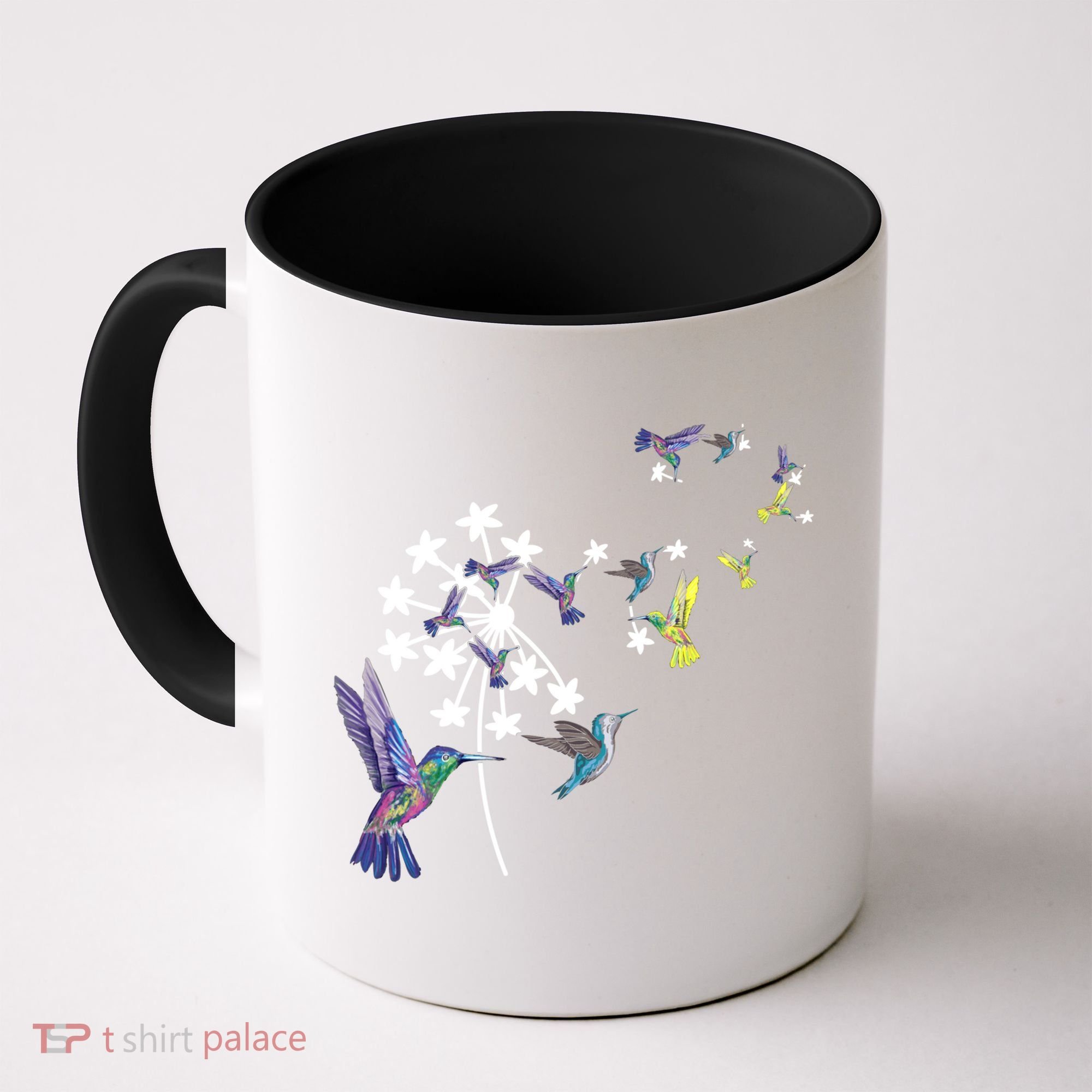 Dandelion Hummingbird Flower For Birdwatcher Herbalist Gift Coffee Mug