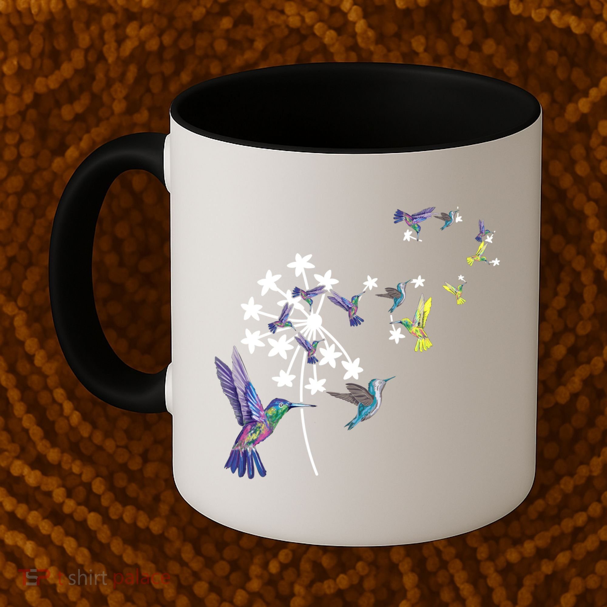 Dandelion Hummingbird Flower For Birdwatcher Herbalist Gift Coffee Mug