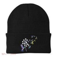Dandelion Hummingbird Flower For Birdwatcher Herbalist Gift Beanie thumb 0