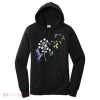 Dandelion Hummingbird Flower For Birdwatcher Herbalist Gift Women's Hoodie thumb 0