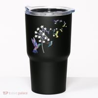 Dandelion Hummingbird Flower For Birdwatcher Herbalist Gift Tumbler thumb 0