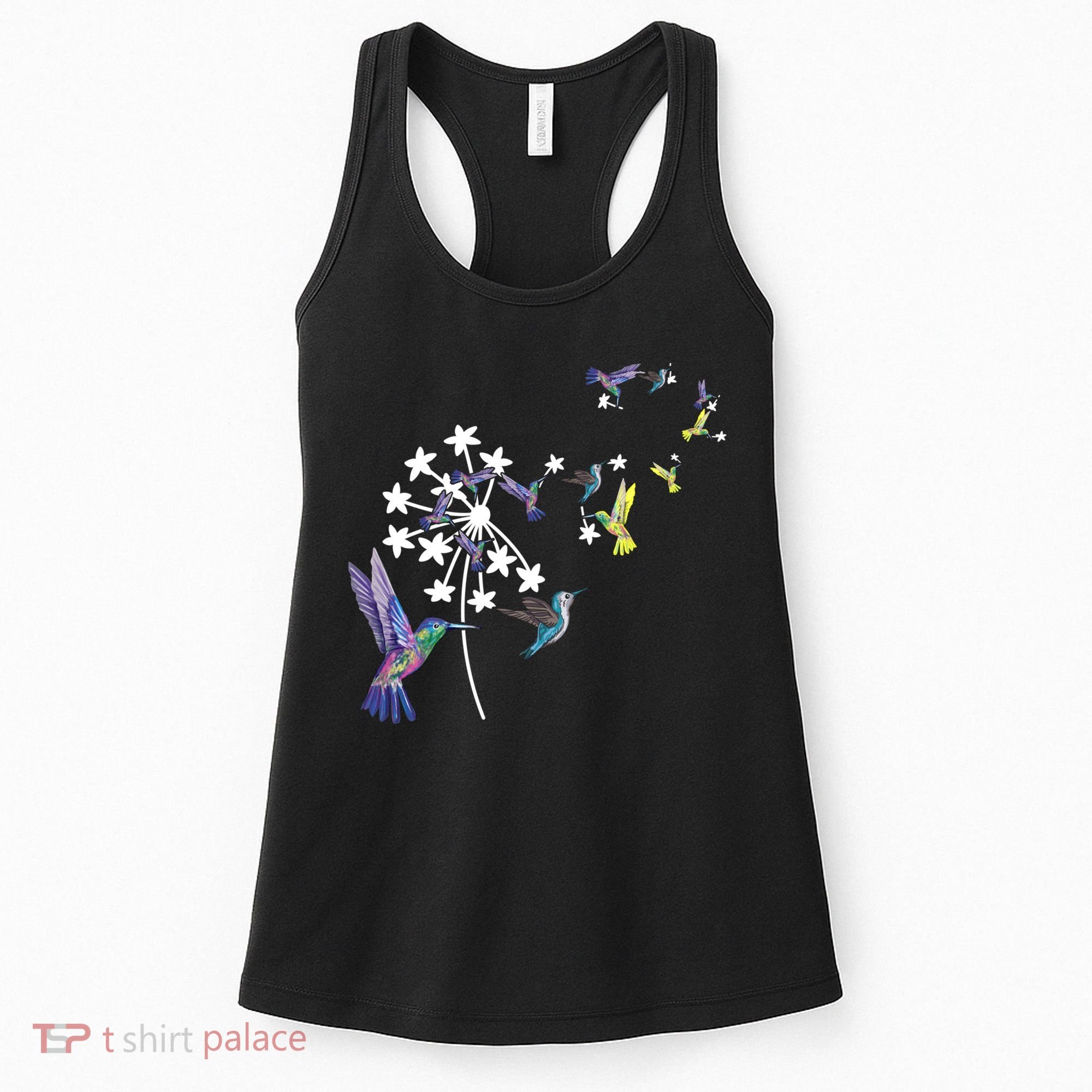 Dandelion Hummingbird Flower For Birdwatcher Herbalist Gift Women's Tank Top