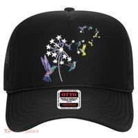 Dandelion Hummingbird Flower For Birdwatcher Herbalist Gift Hat thumb 0