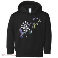 Dandelion Hummingbird Flower For Birdwatcher Herbalist Gift Toddler Hoodie thumb 0