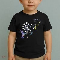Dandelion Hummingbird Flower For Birdwatcher Herbalist Gift Toddler T-Shirt thumb 2