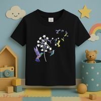 Dandelion Hummingbird Flower For Birdwatcher Herbalist Gift Toddler T-Shirt thumb 3