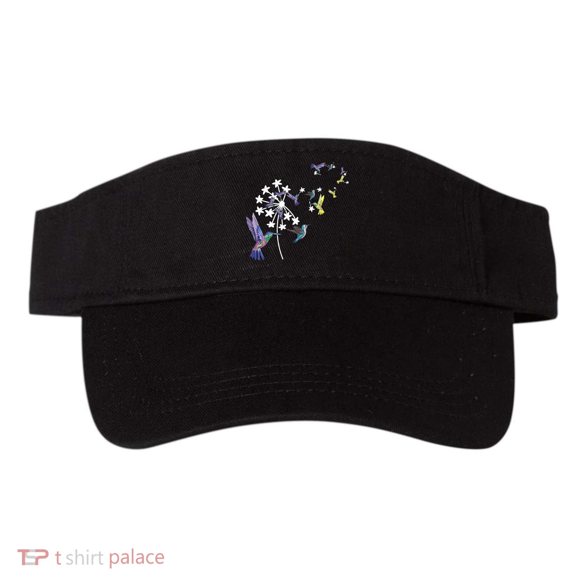 Dandelion Hummingbird Flower For Birdwatcher Herbalist Gift Visor