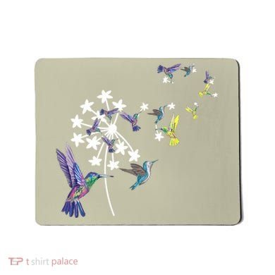 Dandelion Hummingbird Flower For Birdwatcher Herbalist Gift Mousepad