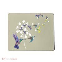 Dandelion Hummingbird Flower For Birdwatcher Herbalist Gift Mousepad thumb 0