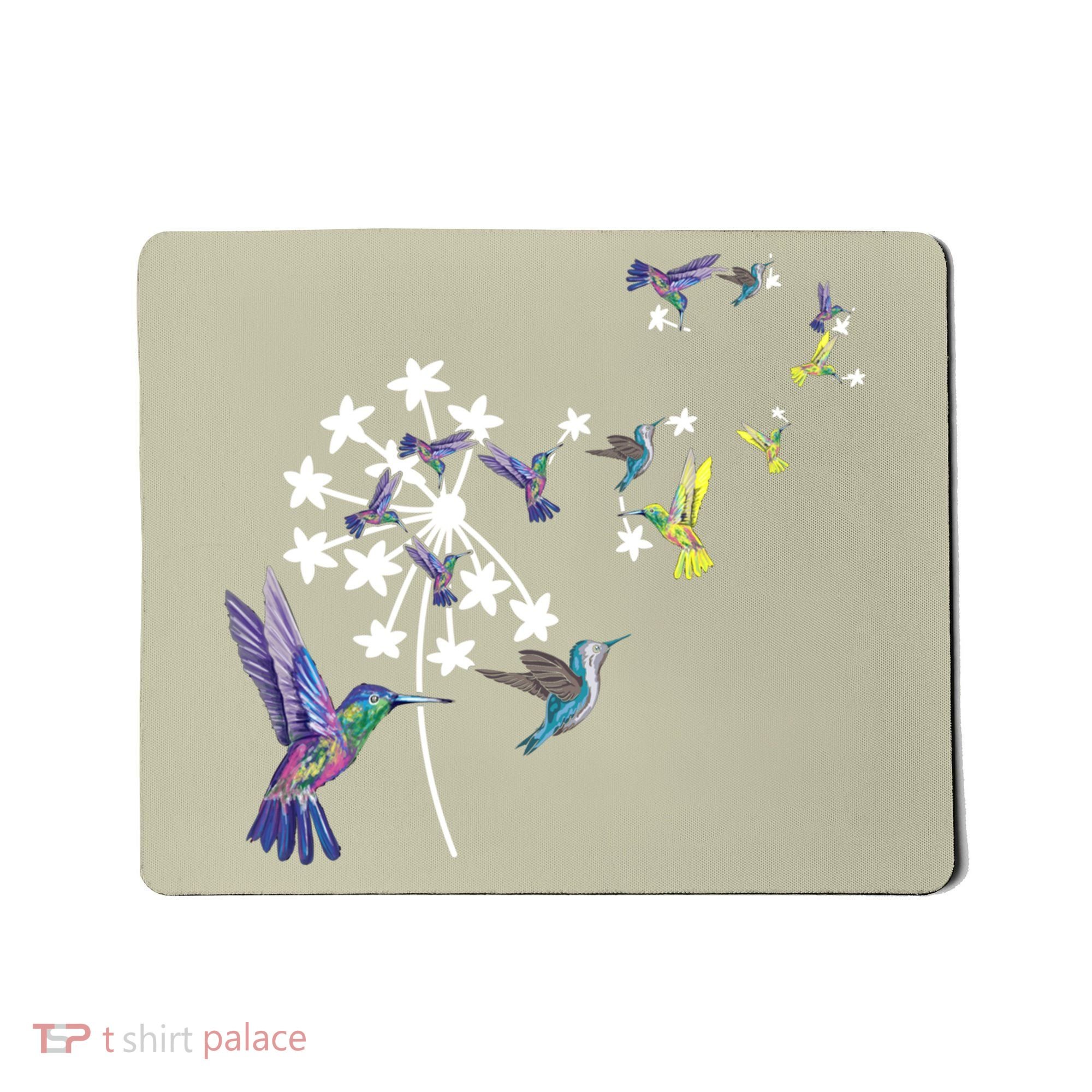 Dandelion Hummingbird Flower For Birdwatcher Herbalist Gift Mousepad