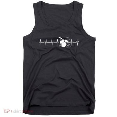 Drums Heartbeat For Drummers & Percussionists Drum Design Tank Top