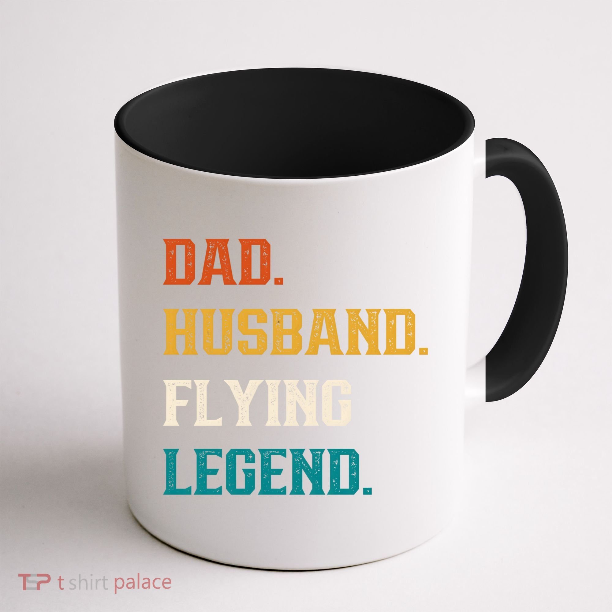 Dad Husband Flying Legend Flying Lover Pilot Aviator Cool Gift Coffee Mug