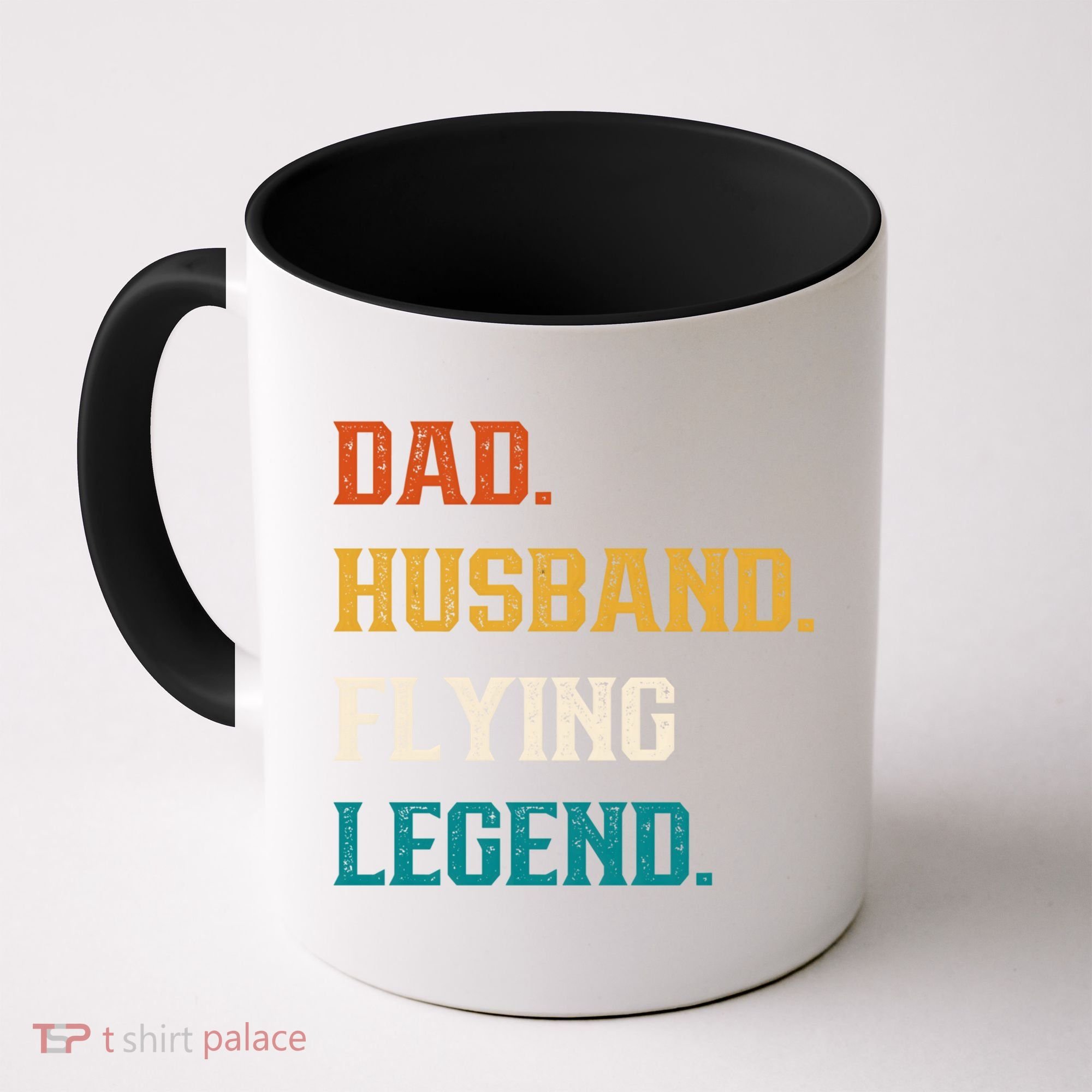Dad Husband Flying Legend Flying Lover Pilot Aviator Cool Gift Coffee Mug
