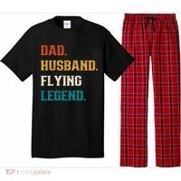Dad Husband Flying Legend Flying Lover Pilot Aviator Cool Gift Pajama Set thumb 0