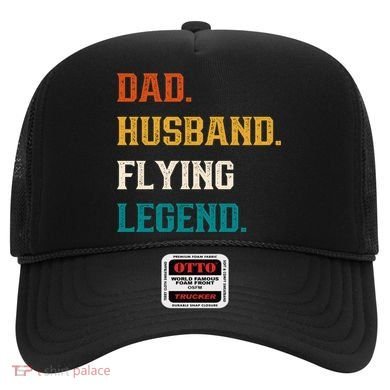 Dad Husband Flying Legend Flying Lover Pilot Aviator Cool Gift Hat