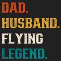 Dad Husband Flying Legend Flying Lover Pilot Aviator Cool Gift Hat thumb 2