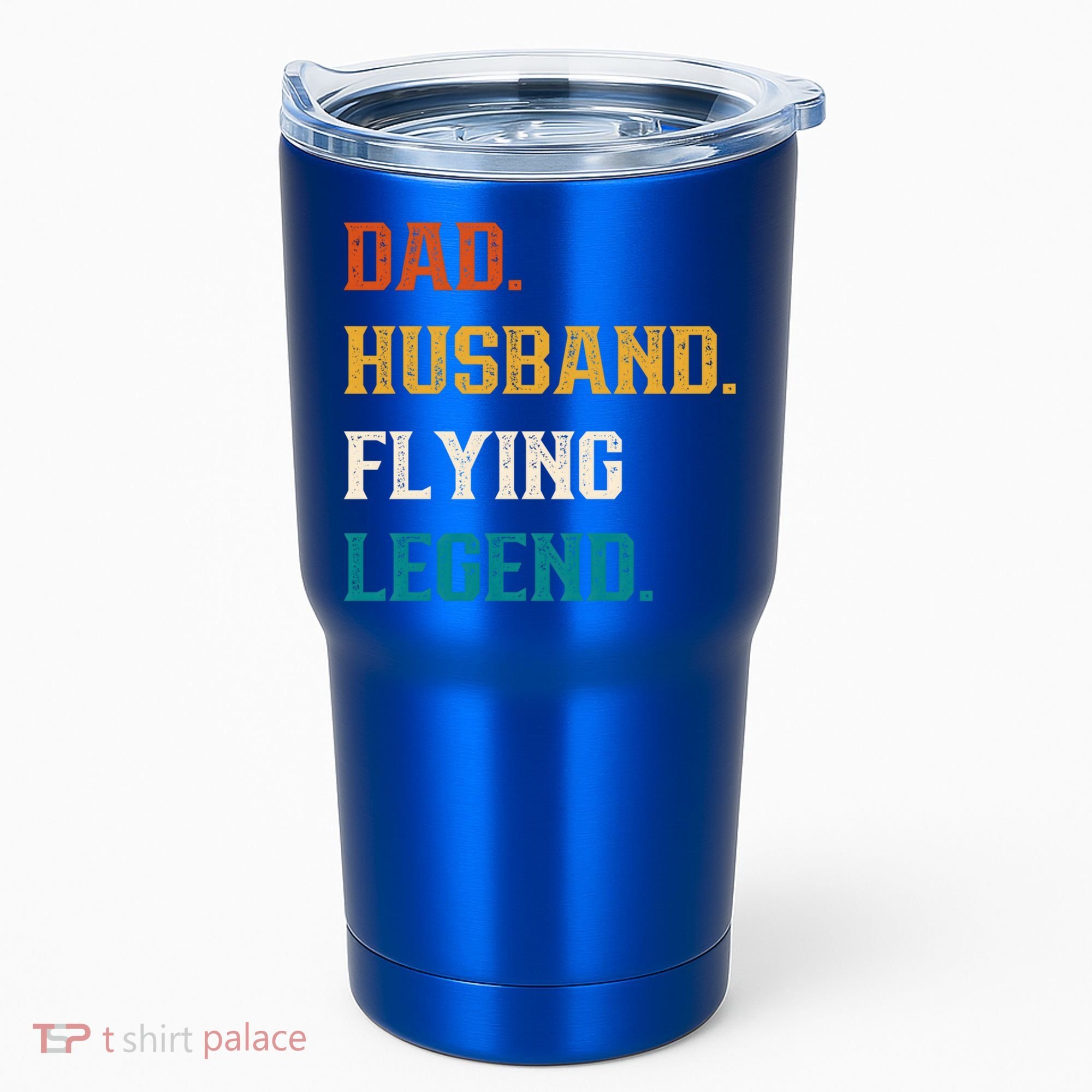 Dad Husband Flying Legend Flying Lover Pilot Aviator Cool Gift Tumbler