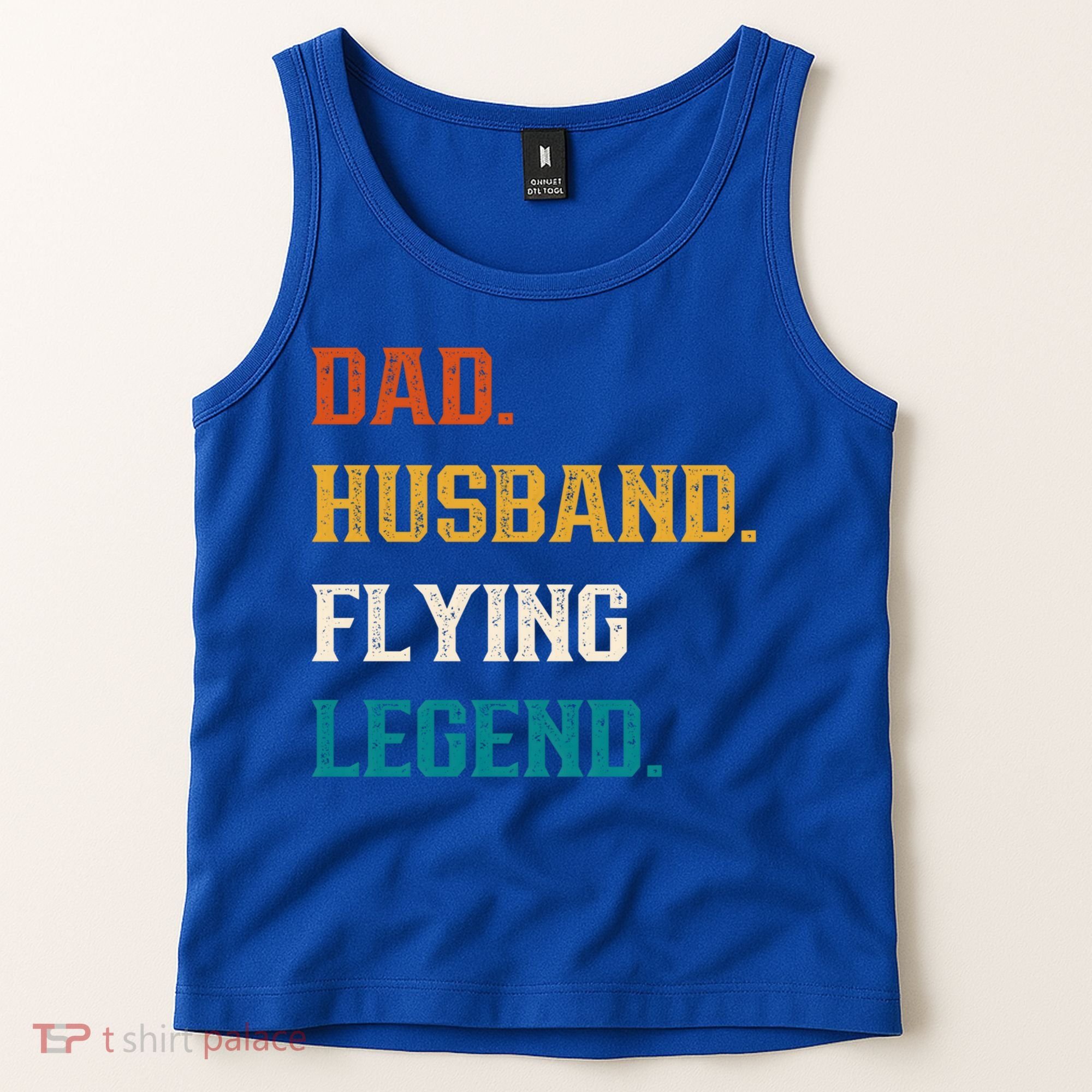 Dad Husband Flying Legend Flying Lover Pilot Aviator Cool Gift Tank Top