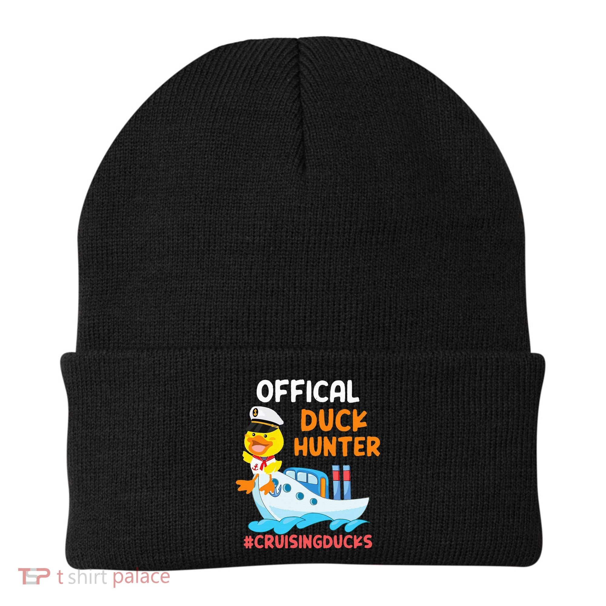 Duck Hunter Funny Duck Cruising Cruise Beanie