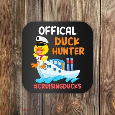 Duck Hunter Funny Duck Cruising Cruise Coaster