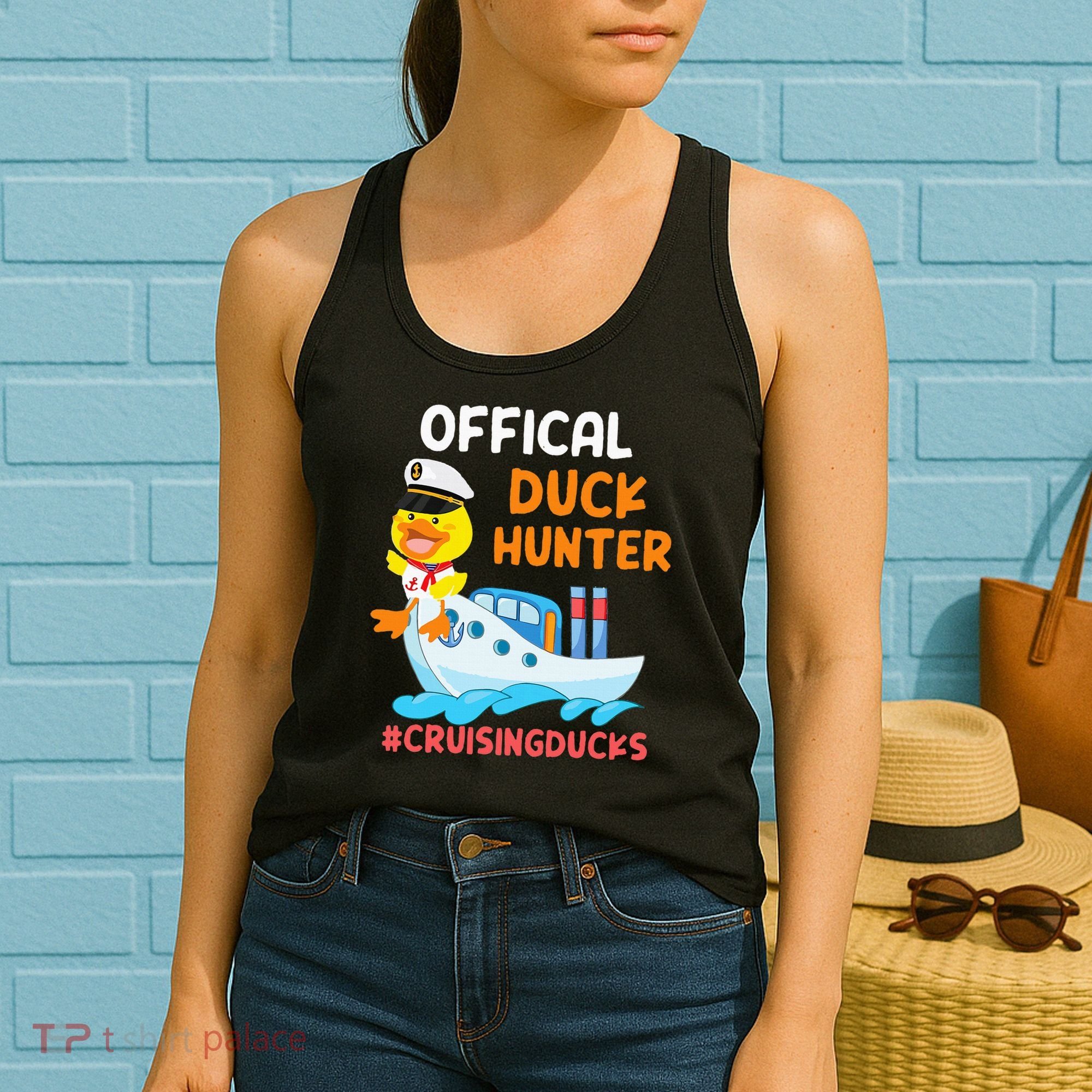 Duck Hunter Funny Duck Cruising Cruise Women's Tank Top