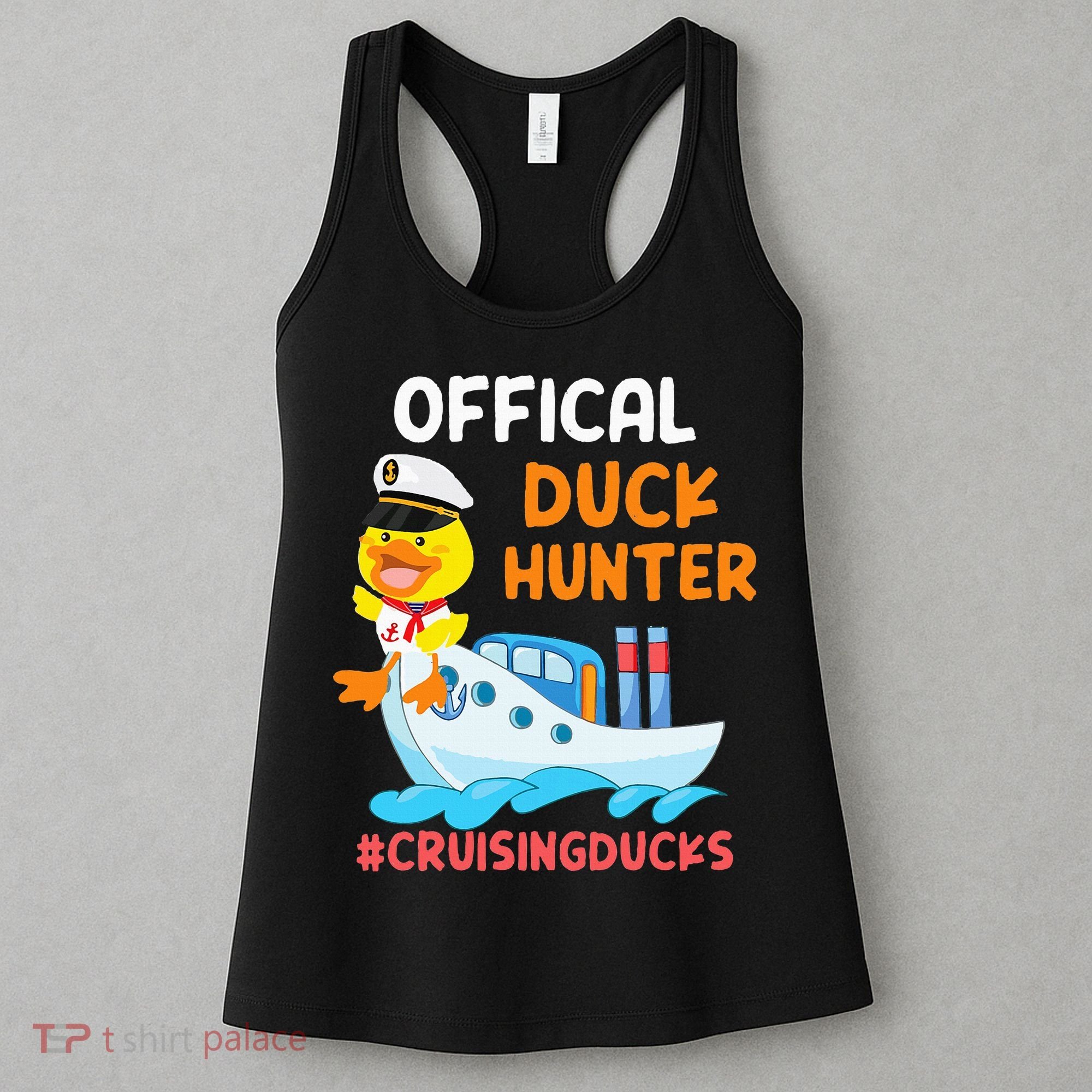 Duck Hunter Funny Duck Cruising Cruise Women's Tank Top