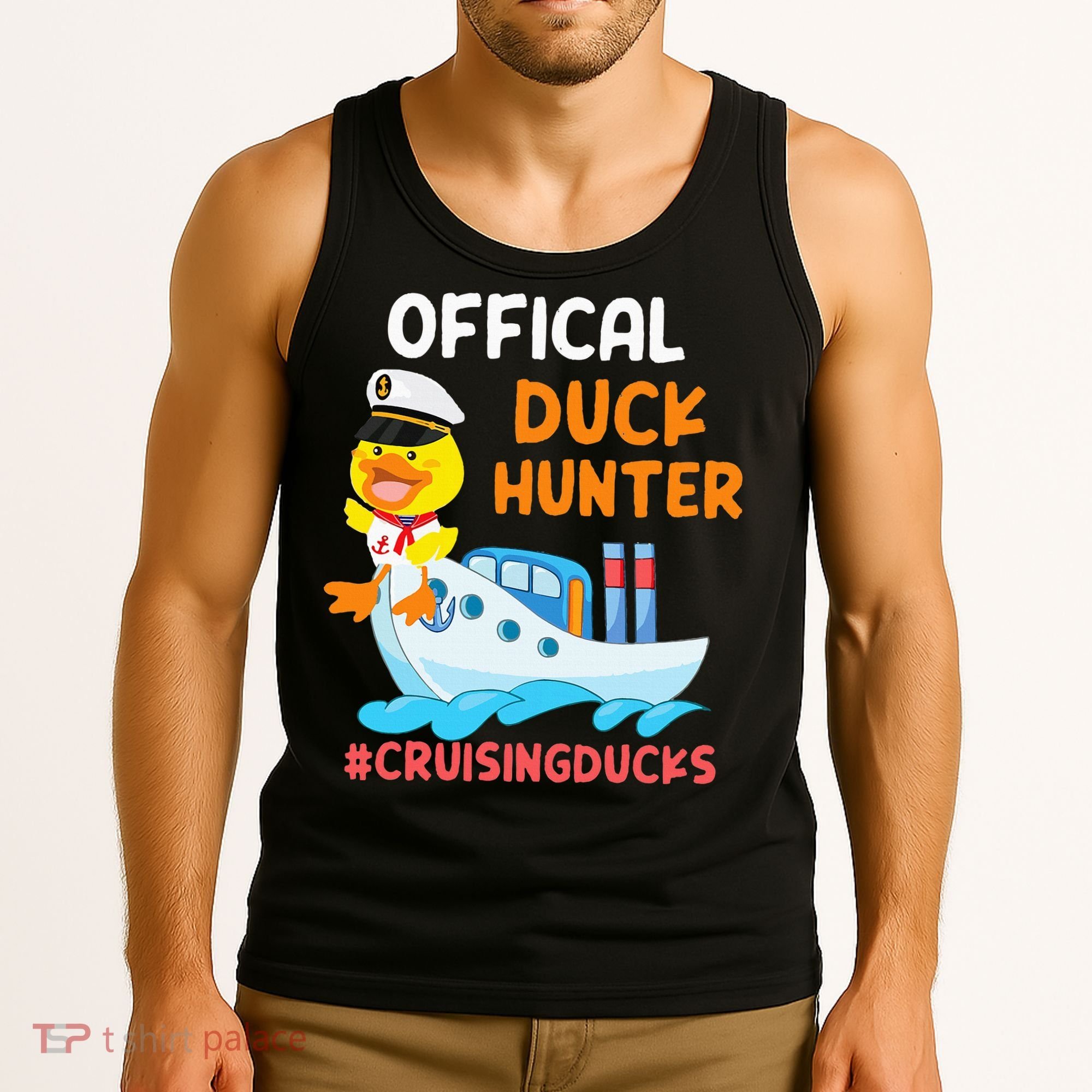 Duck Hunter Funny Duck Cruising Cruise Tank Top
