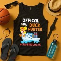 Duck Hunter Funny Duck Cruising Cruise Tank Top thumb 4