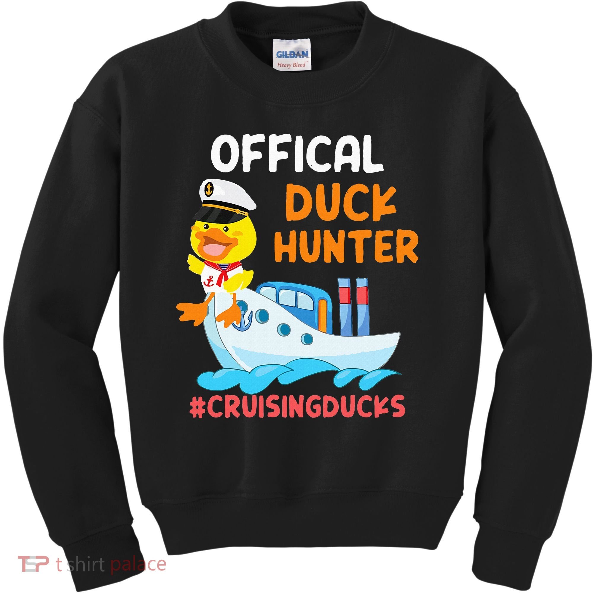 Duck Hunter Funny Duck Cruising Cruise Kids Sweatshirt