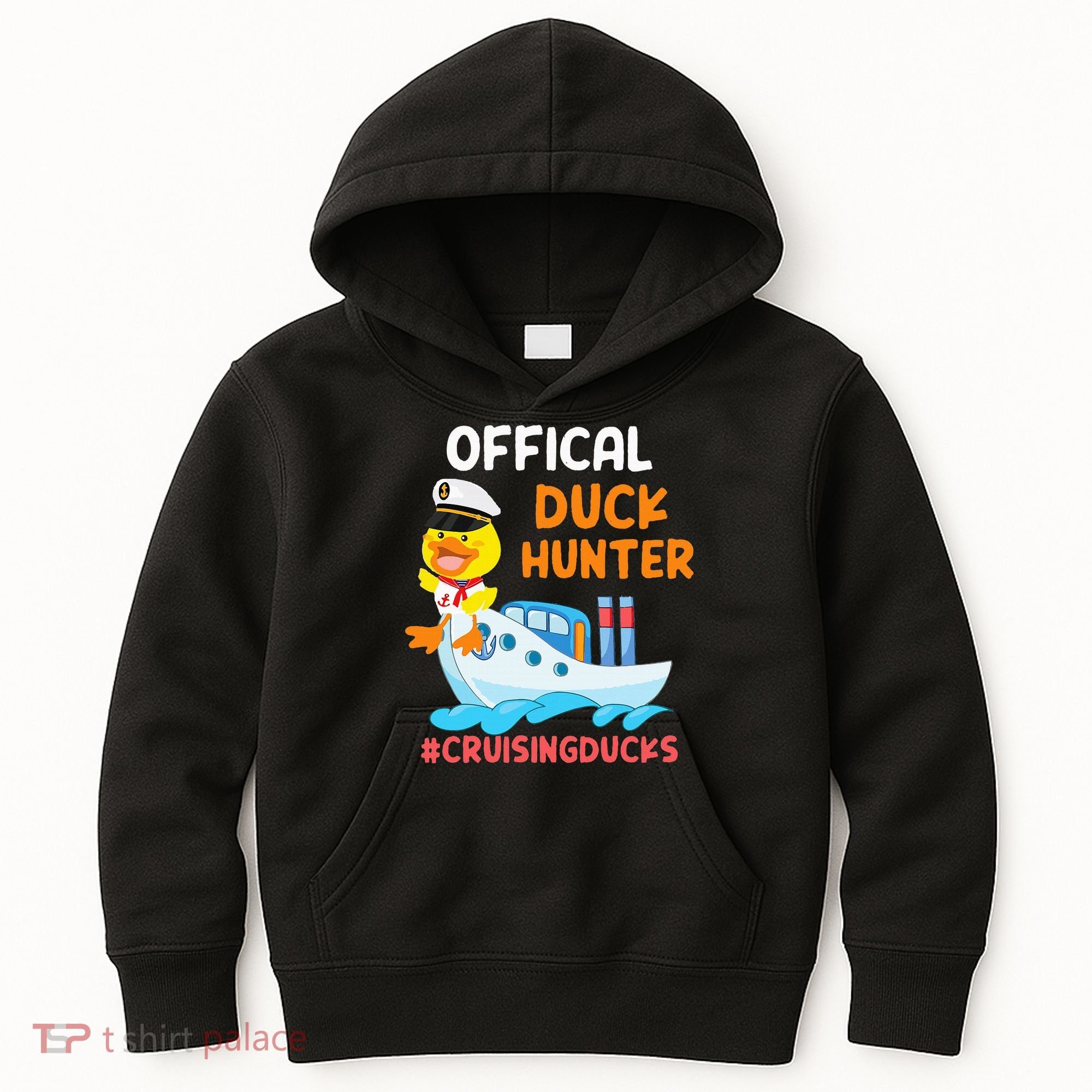 Duck Hunter Funny Duck Cruising Cruise Kids Hoodie
