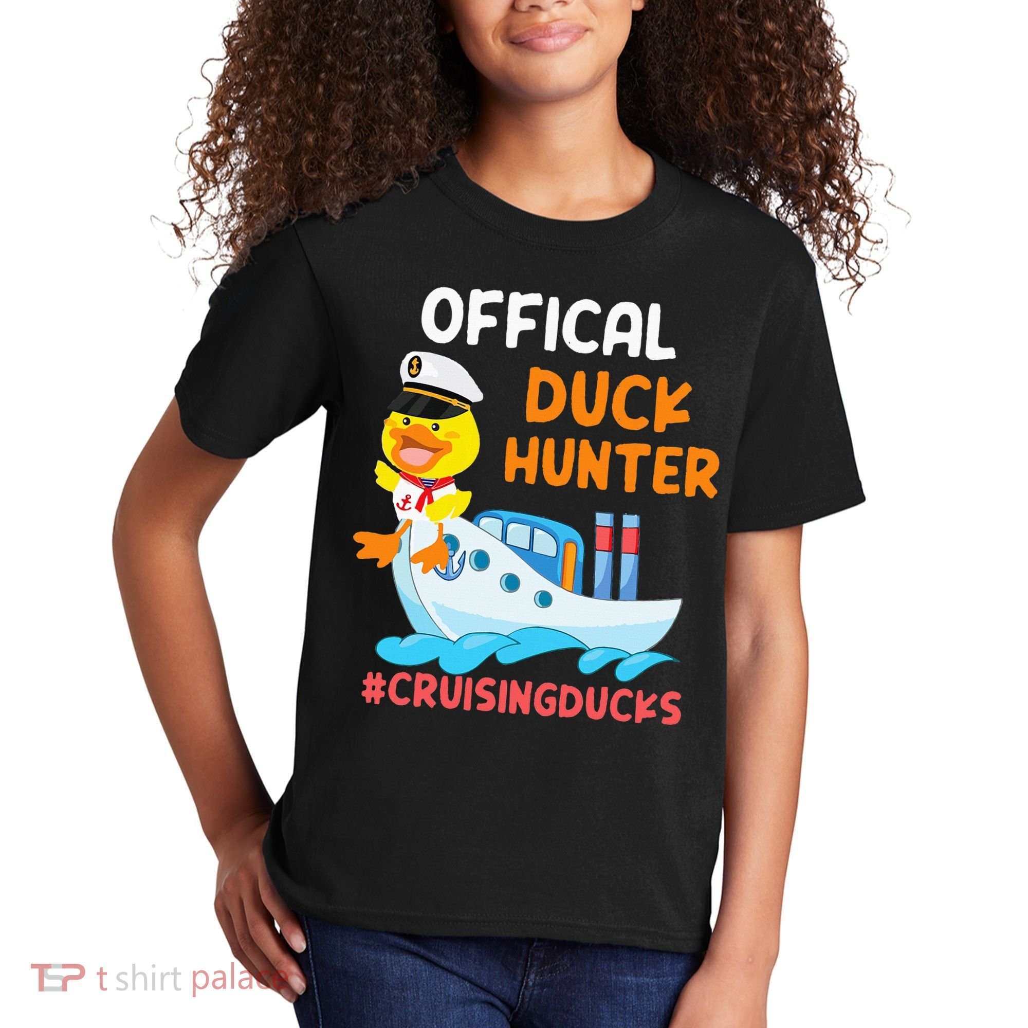 Duck Hunter Funny Duck Cruising Cruise Kids T-Shirt