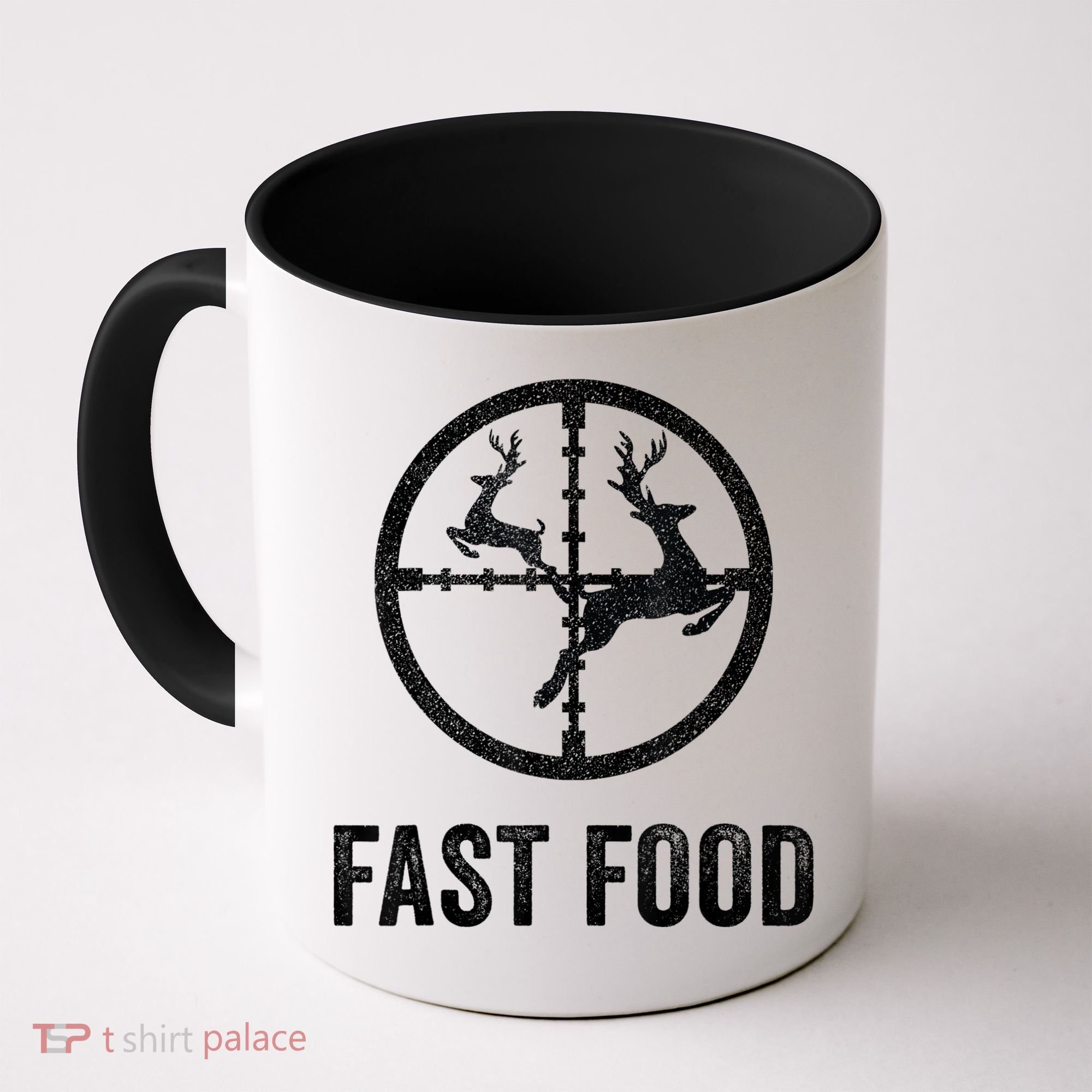 Deer Hunting Funny Hunter Gun Deer Fast Food Coffee Mug