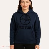 Deer Hunting Funny Hunter Gun Deer Fast Food Hoodie thumb 5