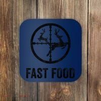 Deer Hunting Funny Hunter Gun Deer Fast Food Coaster thumb 0